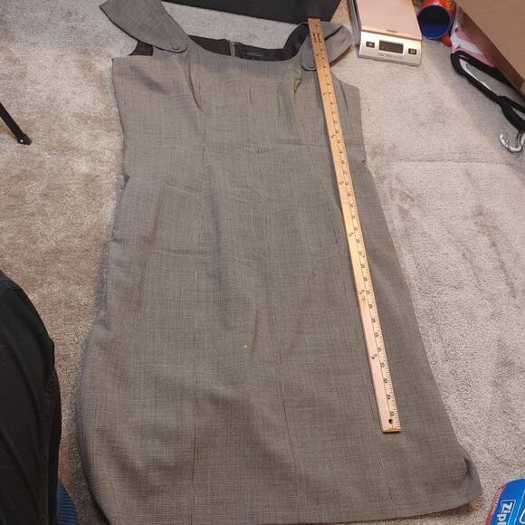 Tahari Arthur S. Levine Y2K Career SIze 16 Brown White Professional Career Dress - Picture 4 of 11